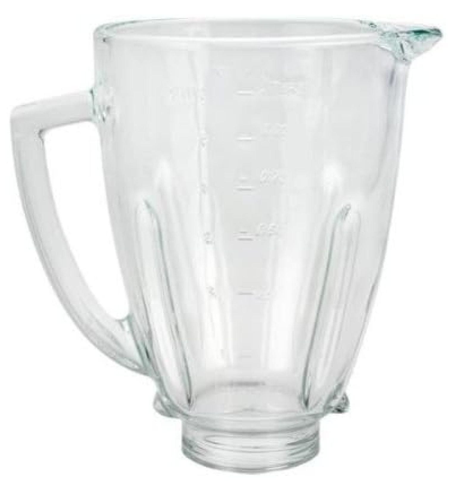 124461-000 6-Cup Round Glass Blender Jar, 5" Opening fits & Osterizer Blenders