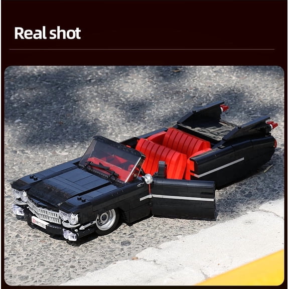 1245pcs Technical Original Retro Nostalgic Classic Car Building Block Model MOC High-Tech Vehicle Bricks Boys Toys for Kids Gift