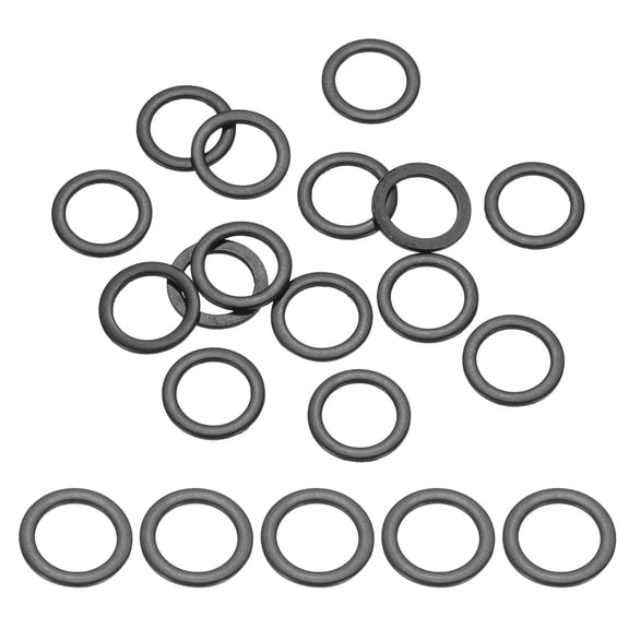 124PCS M8 Stainless Steel Washers, M8x12x1mm Flat Washers Metal Crush Washer Metric Sealing Washers Assortment Kit 304 Stainless Steel Gasket Ring for Screws Bolts Automotive