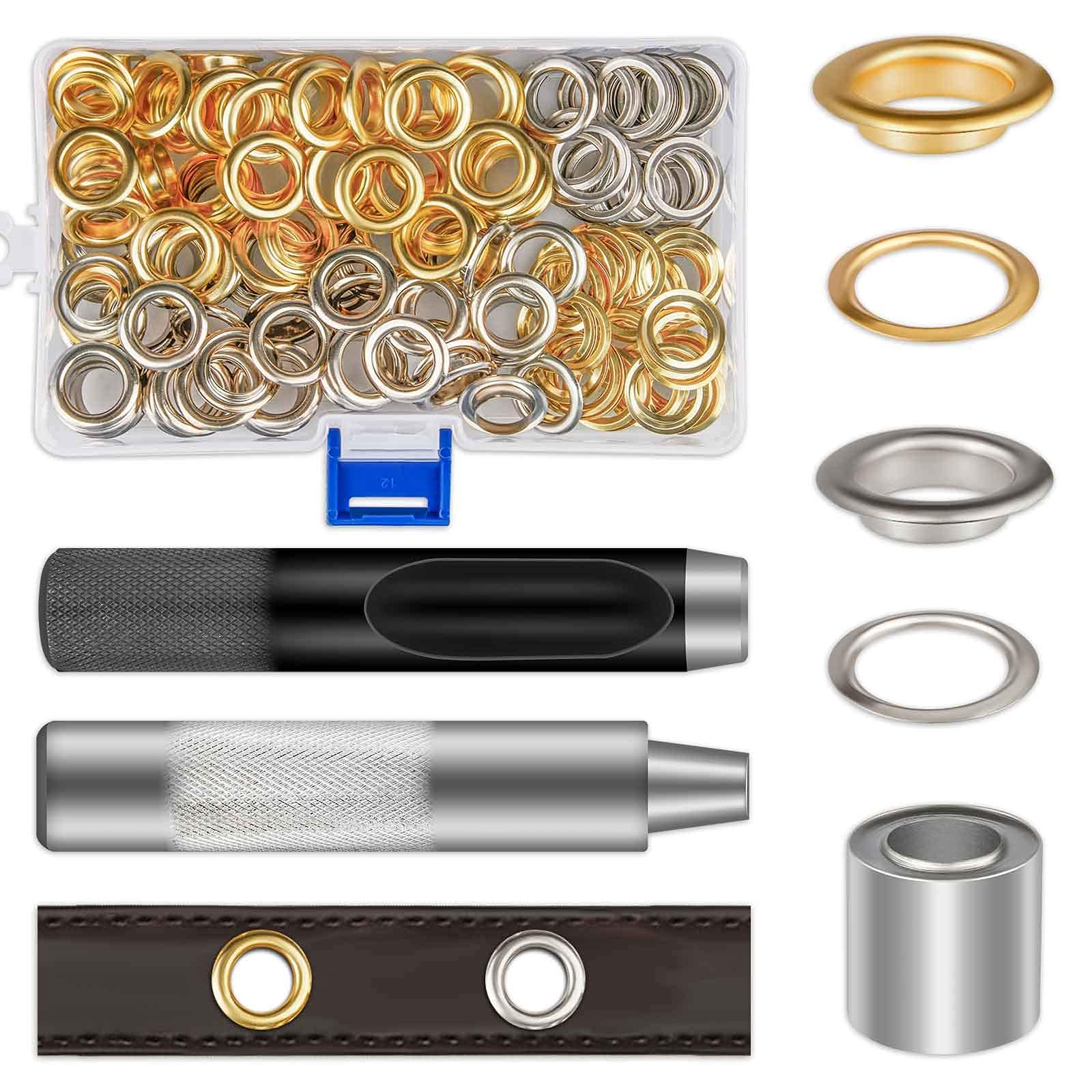 General Tools 71264 Grommet Kit with 12 Solid Brass Grommets, 1/2Inch