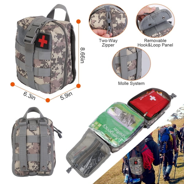 125 in 1 Survival Kits, Gifts for Men, Professional Survival Gear Equipment Tools First Aid Supplies for SOS Emergency Tactical Hiking Hunting Disaster Camping Adventures