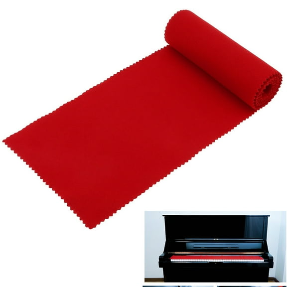 125*15cm/49*5.9inch Upgrade Woolen Fabric Soft and Smooth Piano Keyboard Dust Cover for 88keys Piano, Piano Keyboard Protective Cover Cloth