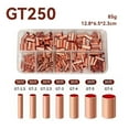 thumbnail image 1 of Copper Crimp Connector Non-Insulated Electrical Butt Terminal Assortment Wire Connector 125-250 Piece, 1 of 6