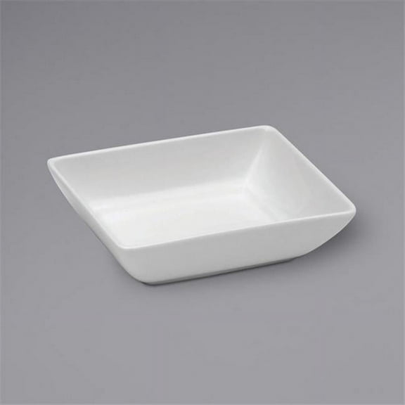 125.5 oz Bright White Ware Rectangular Porcelain Bowl