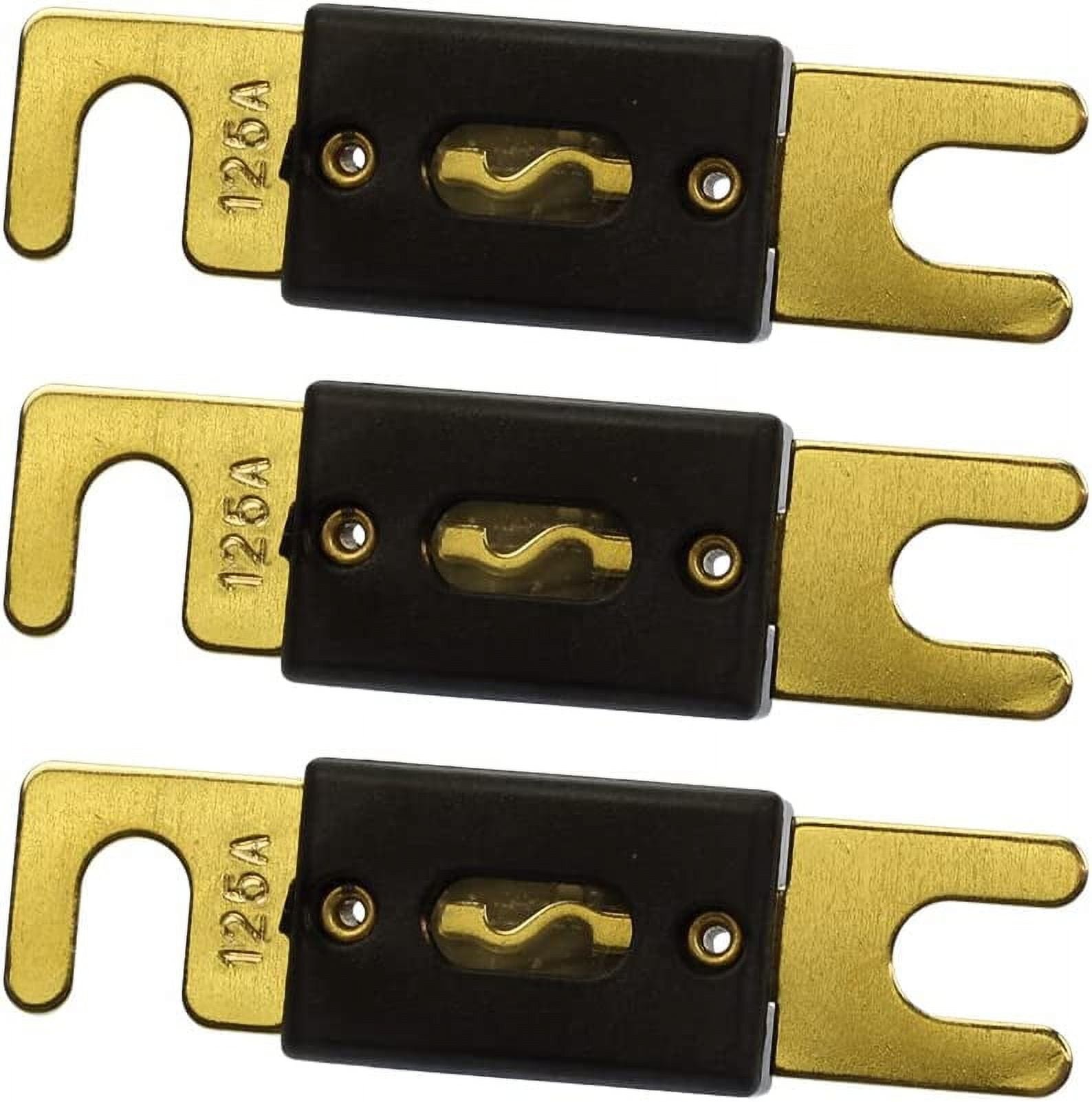 125 Amp ANL Inline Fuse Car Audio for Fuse Holder (3 Pack)