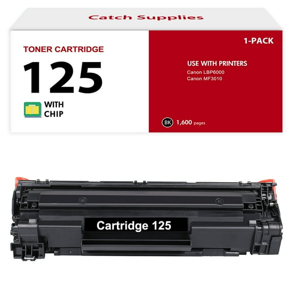 125 CRG-125 1-Pack Black Toner Cartridge Compatible for Canon Cartridge 125 CRG125 used for Canon Imageclass mf3010 lbp6000 Printer Ink (3484b001)