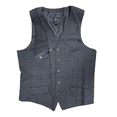 thumbnail image 1 of $ 125 HART SCHAFFNER MARX MEN’S Plaid Suit Vest, Charcoal, Size M, 1 of 2