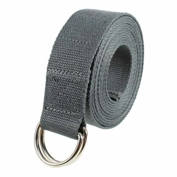 125 Inch/10.5 Feet/3.2M Fitness Exercise Yoga Strap Durable Cotton Metal D-Ring