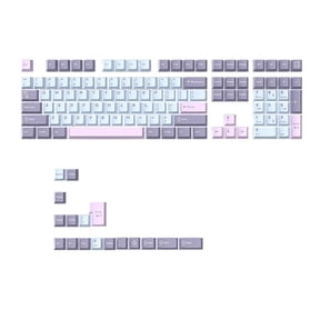 125 Keys PBT Double Shot Keycaps Set Key Caps Cherry Height for MX Mechanical Gaming Keyboard , Type-B