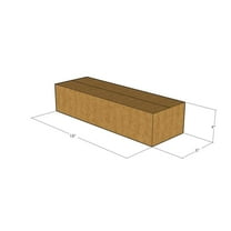 18x6x4 Kraft Brown Corrugated Shipping Boxes, 32 ECT Single-Wall, Qty 125