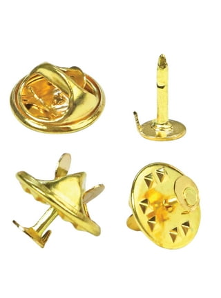 Tack (Lapel) Pin Back with 9MM Pad, Gold (36 Pieces)