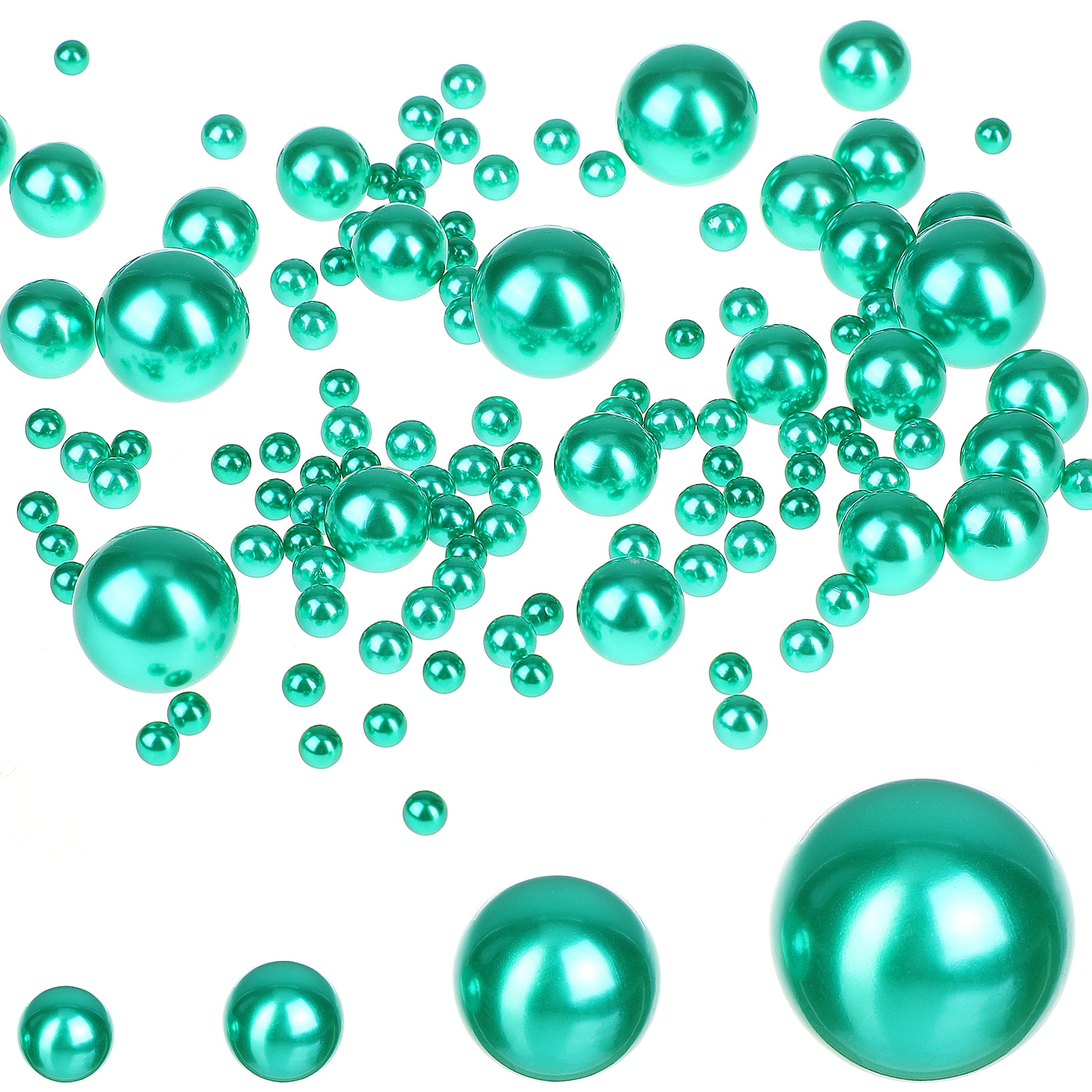 125 Pcs Vase Filled with Pearls Wedding Decorations Floating Pearls for