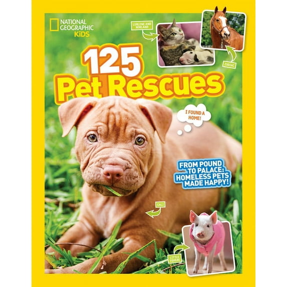 125 Pet Rescues: From Pound to Palace: Homeless Pets Made Happy, (Hardcover)