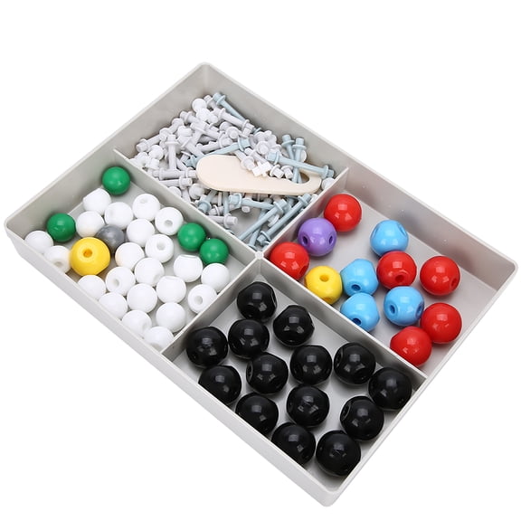 125-Piece Molecular Model Kit for Organic Chemistry 54 Atoms Structure Ball and Stick Science Model Kit Set 9.05 x 6.69 in / 23 x 17 cm