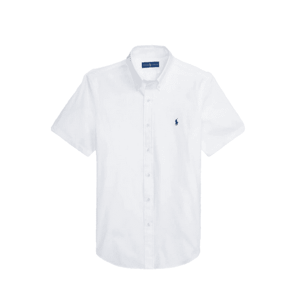 $125 Polo Ralph Lauren Men's, Classic Fit Short Sleeve Nylon Shirt, White, XL