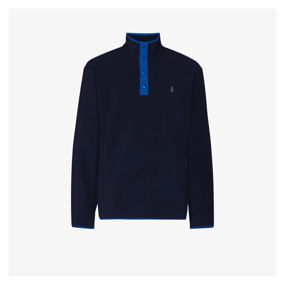 $125 Polo Ralph Lauren Mens 1/4 Snap Long Sleeve Jacket Fleece