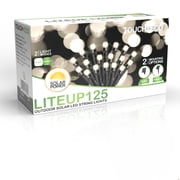 125 Solar Powered LED String Lights, 68 Feet - Warm White