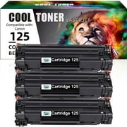 125 Toner Cartridge Compatible for Canon 125 CGR125 Cartridge 125 Toner used for Color ImageClass MF3010 LBP6000 LBP6030w Printer Ink 3484B001, Black 3-Pack