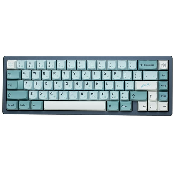 125 XDA Keycaps PBT Dye-Sublimated XDA Profile for Mechanical Keyboard with English Japanese
