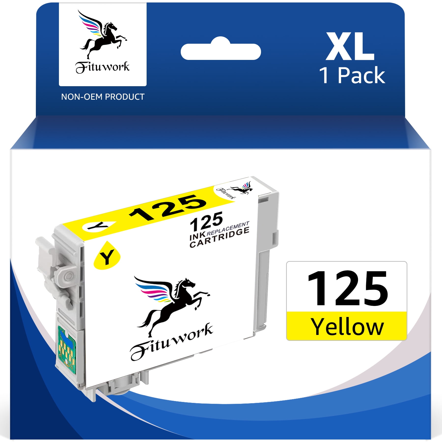 125 Yellow Ink Cartridge Replacement for Epson 125 T125 use for NX125