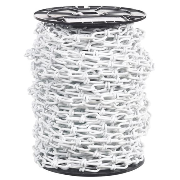 125 ft. 2-0 Double Loop Chain, White