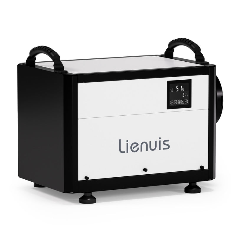 125 pt. 7,000 sq. ft. Bucketless Commercial Dehumidifier in White with Auto Defrost