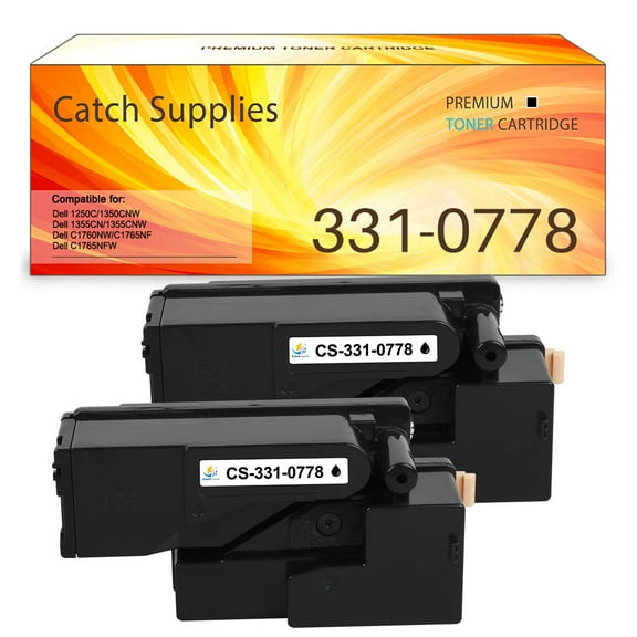 1250 Compatible Toner Cartridge Replacement For Dell 1250 810WH C5GC3 XMX5D WM2JC to use with 1250c C1760nw C1765nfw 1350cnw 1355cn 1355cnw printer Ink