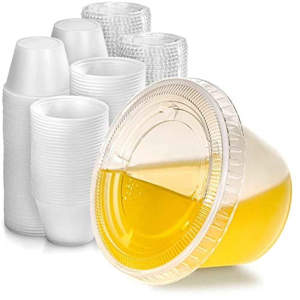 Dipping Sauce Cups With Lids Salad Condiment Containers Salad Box Kitchen  Accessories Tools Lunch Containers Box Small 1.7 Oz - AliExpress