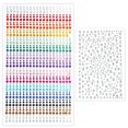 thumbnail image 1 of 1250 Pcs Self Adhesive Rhinestones for Makeup Eyes 15 Colors Rainbow Rhinestones Face Jewels Face Gems Stick on, DIY Nail Makeup 3mm 4mm 5mm 6mm Rave Festival Accessories Costume for Women, 1 of 7