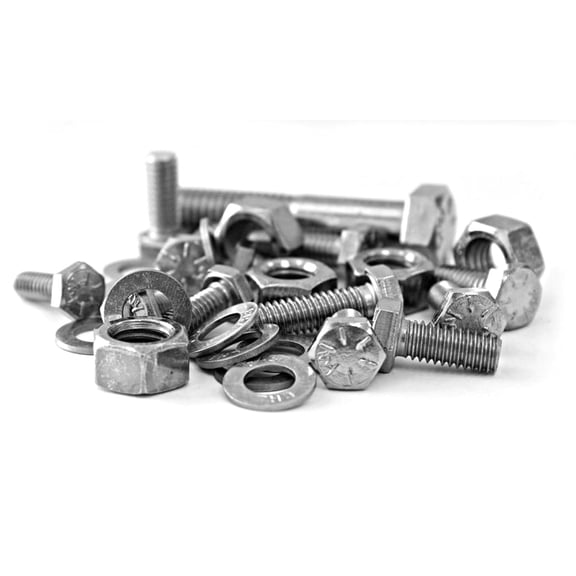 1250 Piece 18-8 Stainless Steel Coarse Thread Hardware Only Assortment