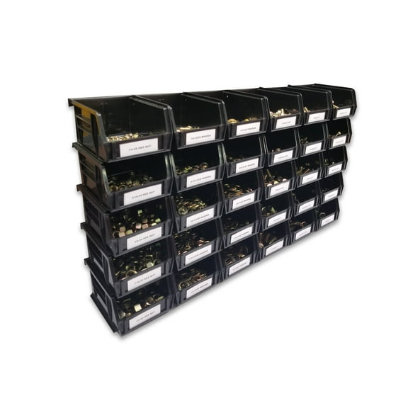 1250 Piece Grade 8 Fine Thread Assortment with 24 Plastic Bins