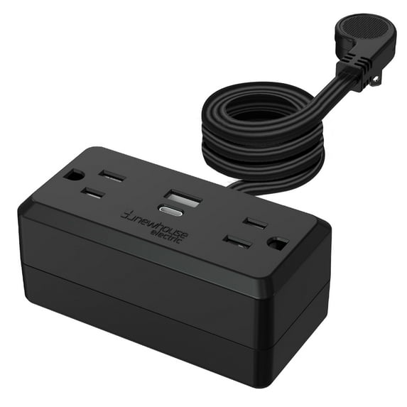 1250-Watt Plug-in Outlet with USB NHCP-001, Outlet Receptacle with USB Ports and Tamper Resistant, Type-A and Type-C USB Charging Outlet, Electrical Equipment for Home Improvement
