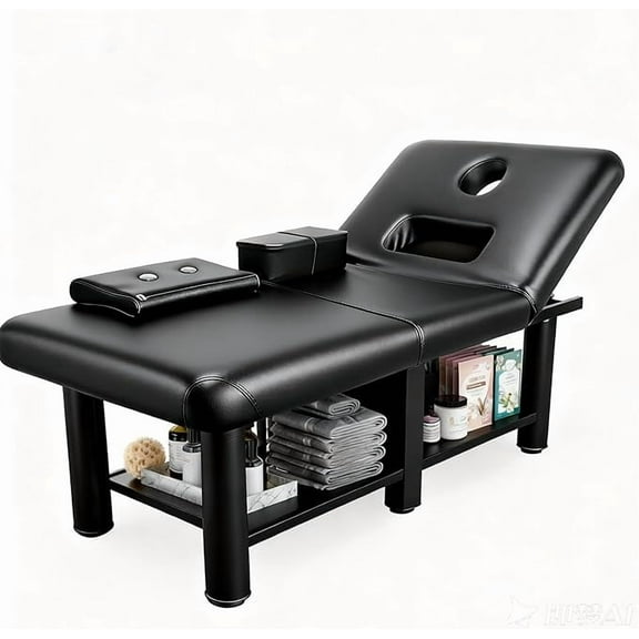 1250LBS Treatment table Adjustable, Removable Headrest, Massage Table Face Rest for Facial, Tattoo, Salon, Home