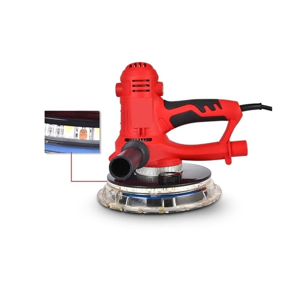 1250W Electric Drywall Sander Machine Wall & Floor Residue Removal Polishing Machine With LED Light Handheld Power Tools ,Easy to Operate