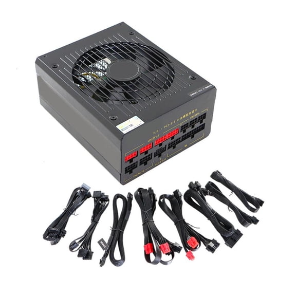1250W PCIe 5.0 Power Supply PC Power Supply Computer Mining Power Supply for 4090T1/4080TI Graphics Card