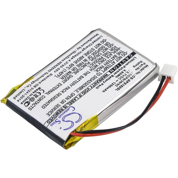 1250mAh Dual 1ICP8/36/50 Battery for XGPS160 SkyPro GPS Receiver XGPS160