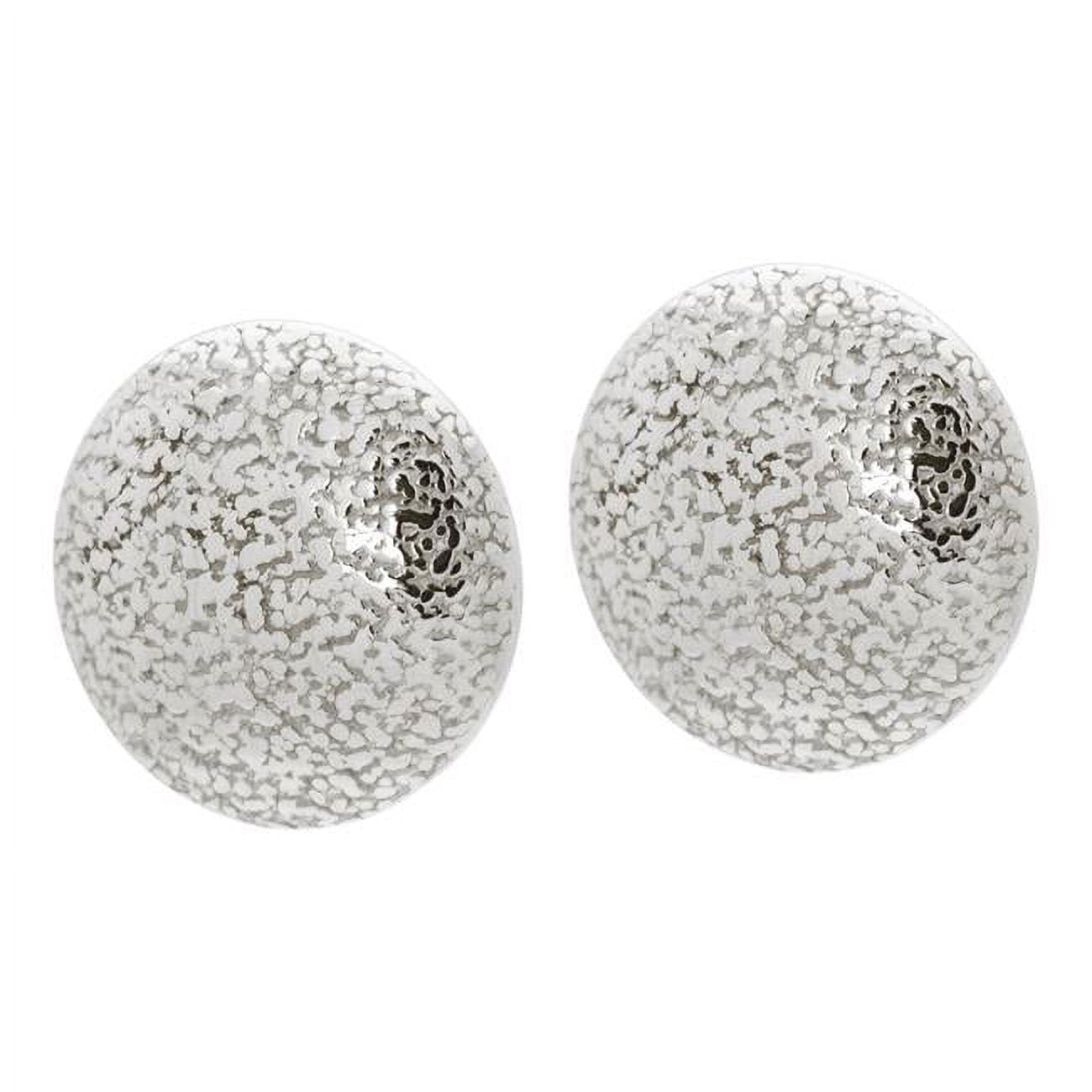 Freshwater Pearl Button Stud Earrings | Lux Bond & Green