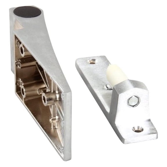 1255-000004 Brushed Chrome Textured Hinge