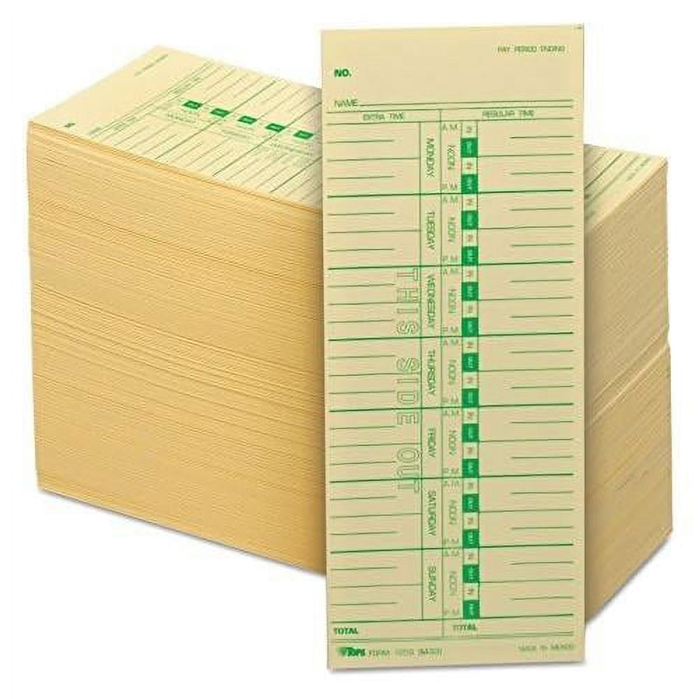 1259 time card for acroprint//lathem/simplex, weekly, 3 1/2 x 9 (box of ...