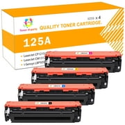 125A Laserjet Toner Cartridge Compatible for HP 125A CB540A HP laserjet MFP M276n M276nw CP1215 CP1515N M251n M251nw Pro CP1525N CP1525NW Color Printer Ink (CB540A CB541A CB542A CB543A, 4-Pack)
