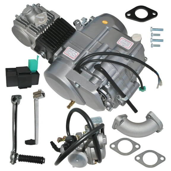 125CC 4-Stroke Engine Motor, Engine With Air-Cooled & Carburetor, Motorcycle Engine, 4-Speed Transmission Engine For Honda CRF50/CRF70/XR50/XR70 & Go Kart