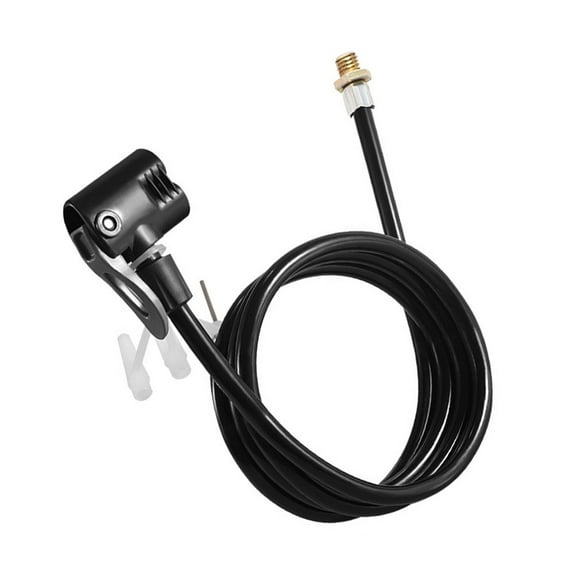 125Cm Bicycle Air Pump Extension Hose Adapter Tire Inflator Nozzle With Spare Replacement Accessory Components For Bike
