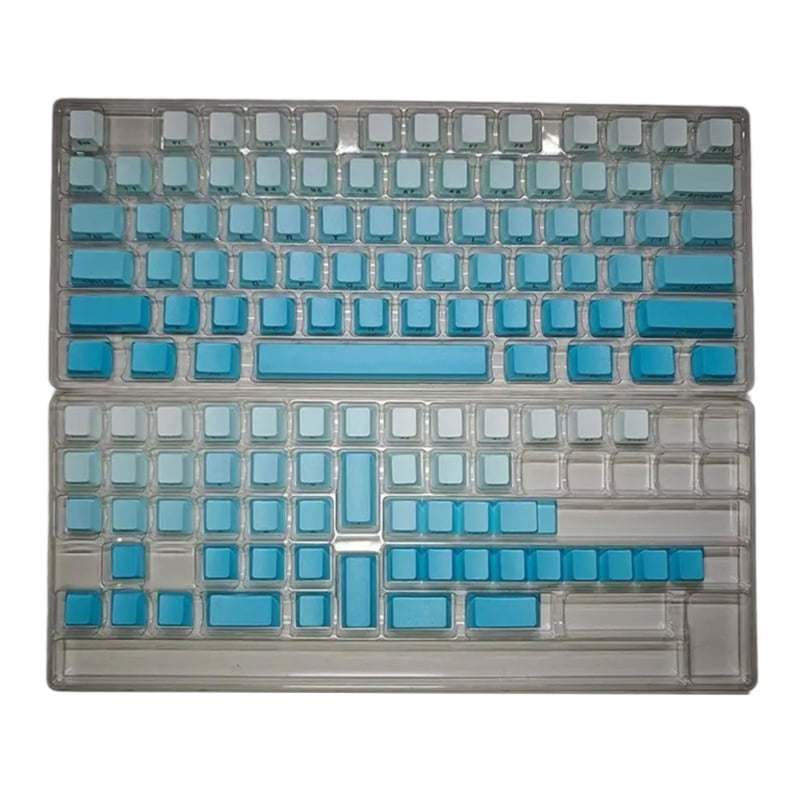 Gradient Rim Keycaps PBT Dye Sublimation Keycaps Letter Top/Side Engraveds Gradients Color ...