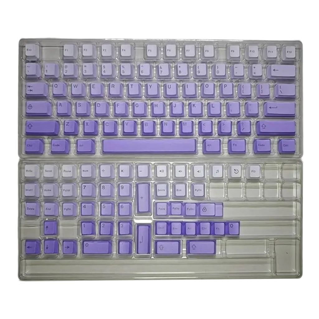 125Keys Dye Sublimation PBT Keycaps Original Height Gradients Color Keycaps Set Fit for 61/87/104/108 Switches
