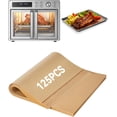 thumbnail image 1 of 125PCS Air Fryer Liners for Midea Flexify French Door Toaster Oven Air Fryer Combo 26.4 QT, Non-stick Disposable Baking Parchment Paper Sheets Easy Cleanup Compatible with Black+Decker TO62D5-1SD, 1 of 4