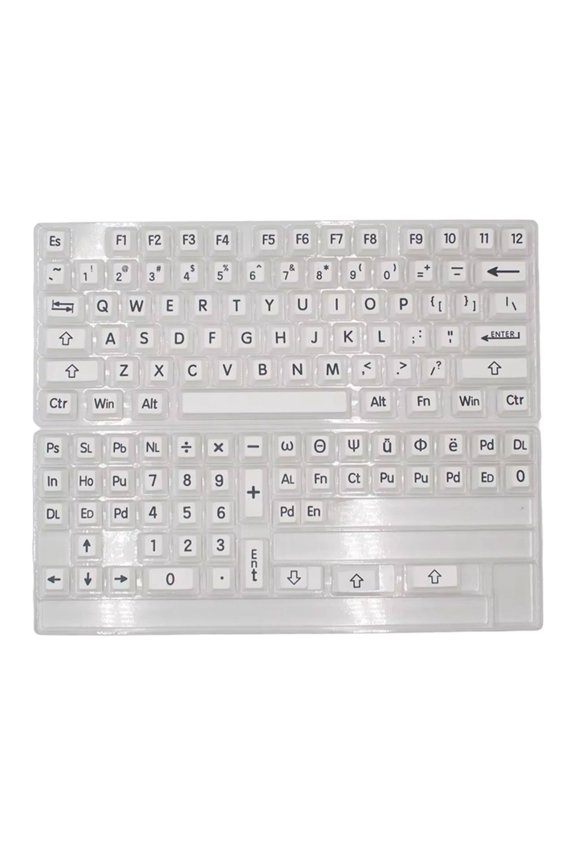125PCS Black and White Keycaps Heat Sublimated For Mechanical Keyboards Multiple Keyboard Models Easy Installation