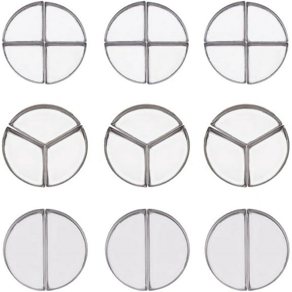 125Pcs 3 Style Empty Round Eyeshadow Replacement Box 2/3/4 Compartments Iron Empty Eyeshadow Palette DIY Cosmetics Container