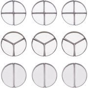 125Pcs 3 Style Empty Round Eyeshadow Replacement Box 2/3/4 Compartments Iron Empty Eyeshadow Palette DIY Cosmetics Container