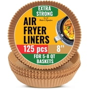 125Pcs 8” Round Air Fryer Paper Liners,Disposable Liners for 5-8 qt Basket