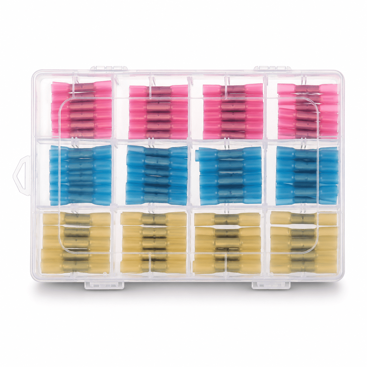 125-Piece Waterproof Wire Connector Kit with Storage Case (Red, Blue, Yellow)